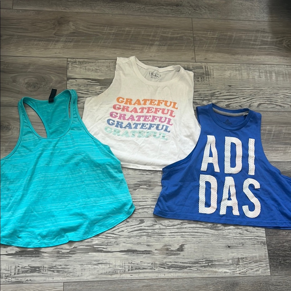 Bundle of cropped workout tops